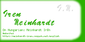 iren meinhardt business card